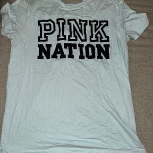 Victoria's Secret Light Blue Graphic Skirt